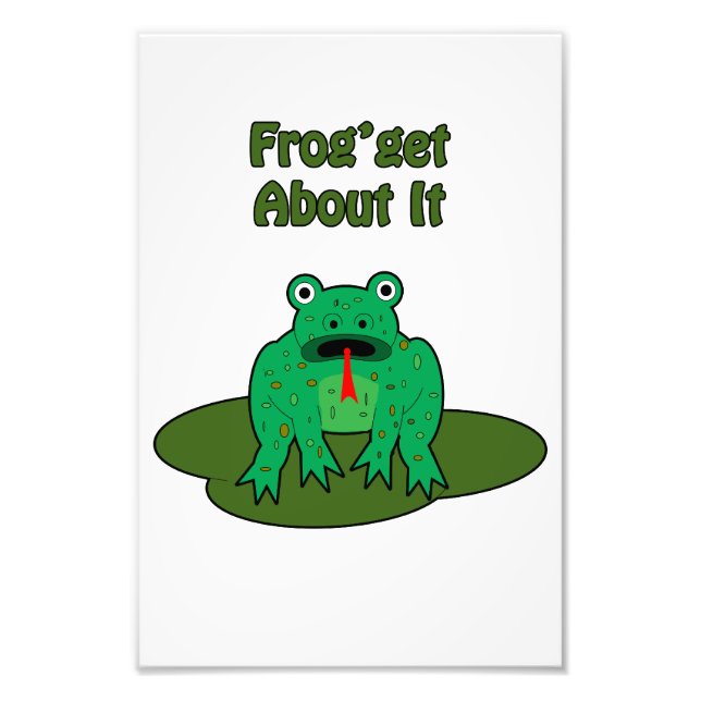 Green Frog - Frog Get About It Photo Print (Front)