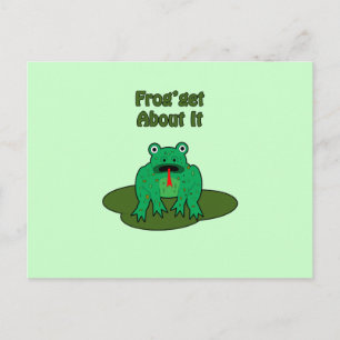 Green Frog - Frog Get About It Postcard