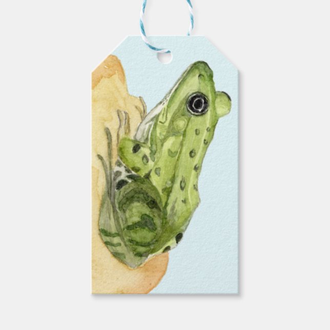 Green Frog Gift Tags (Front)