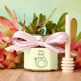 Green Frog Honey Jar Favors