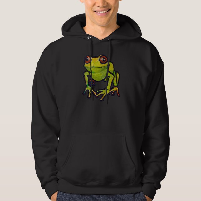 Green frog hoodie (Front)