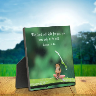 Green Frog Inspirational Plaque