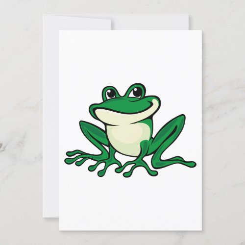 Green Frog Invitation