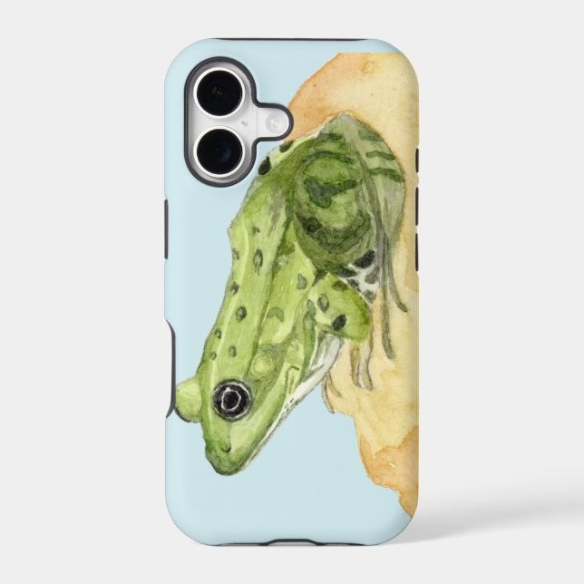 Green Frog Iphone Case (Back)