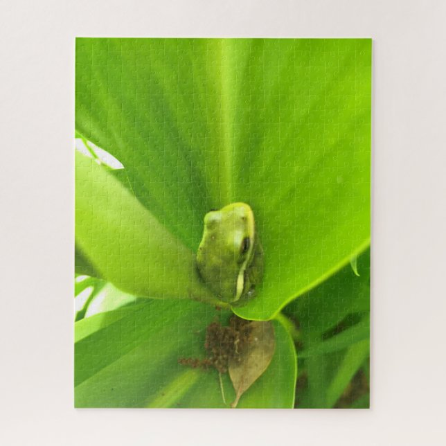 Green Frog Jigsaw Puzzle (Vertical)
