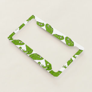 Green Frog License Plate Frame
