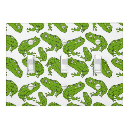 Green Frog Light Switch Cover