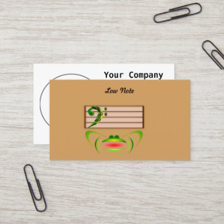 Green Frog Low Note Business Card