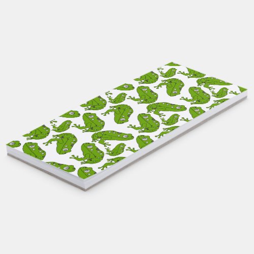 Green Frog Magnetic Notepad