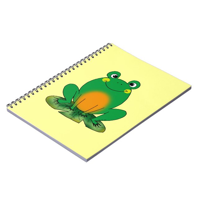 Green frog notebook