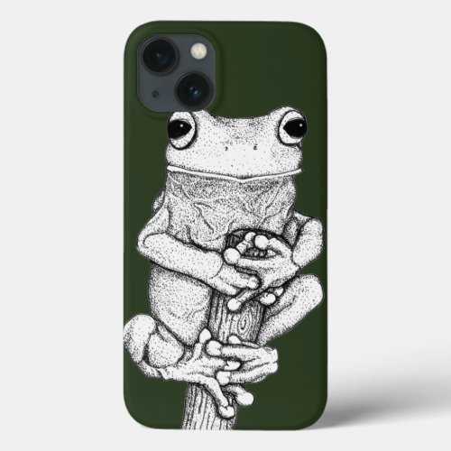 Green Frog on a Case _ Art by Skye Ryan_Evans 