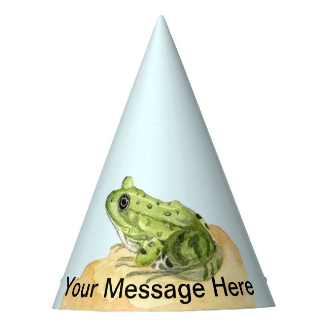 Green Frog Party Hat (Front)