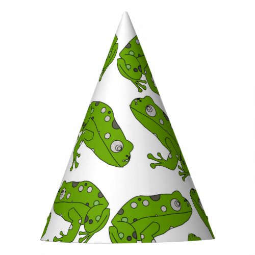 Green Frog Party Hat