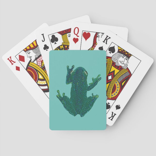 Green Frog Poker Cards (Back)