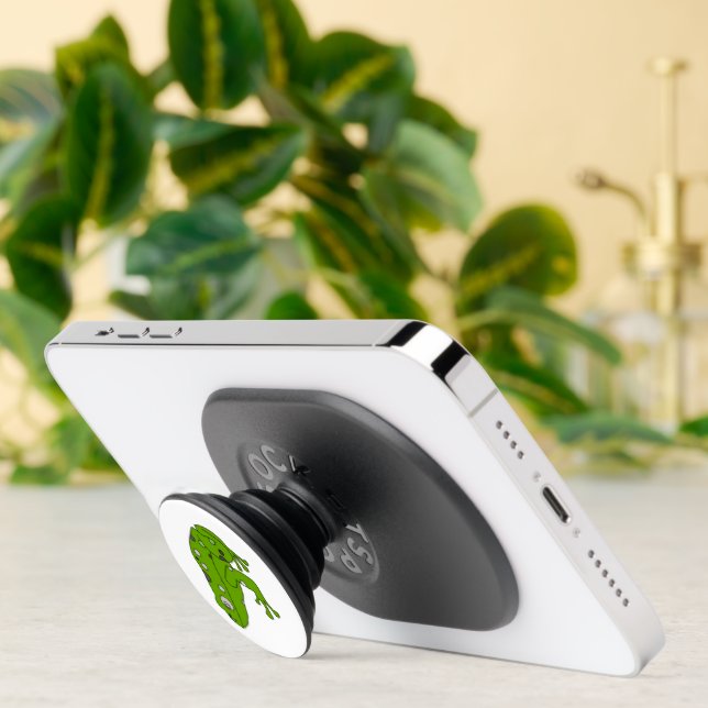 Green Frog PopSocket (Insitu)