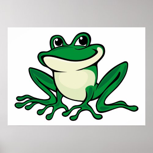 Green Frog Poster