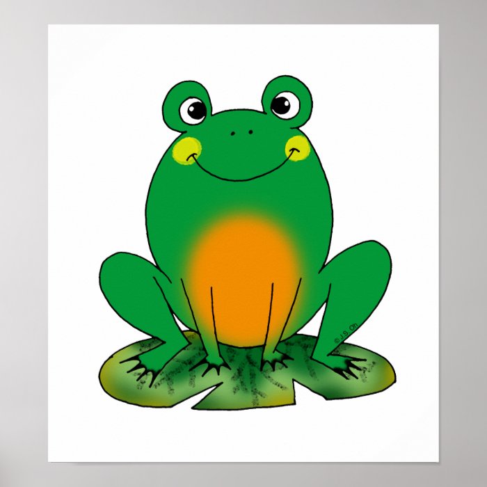 Green frog posters