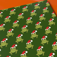 Mushroom Christmas Santa Wrapping Paper