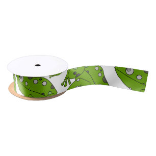 Green Frog Satin Ribbon