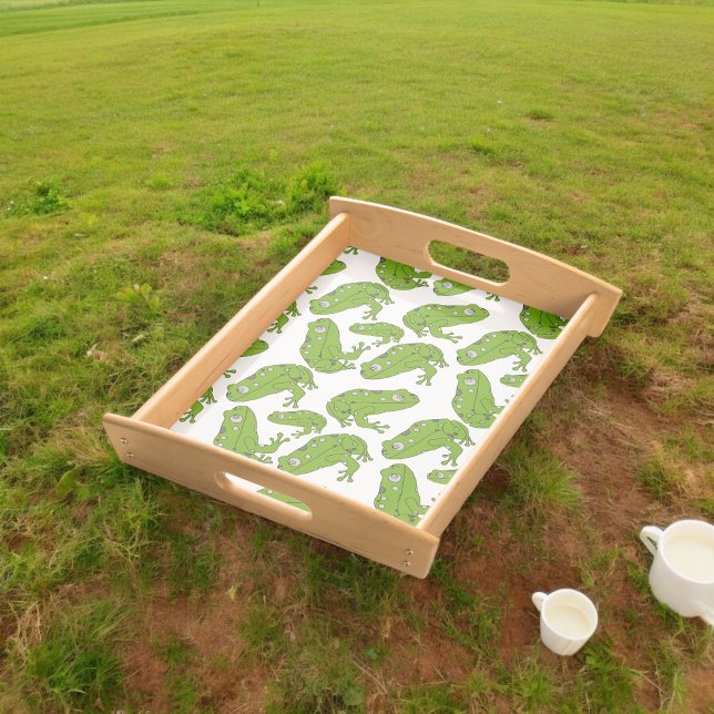 Green Frog  Serving Tray (Serving Tray)