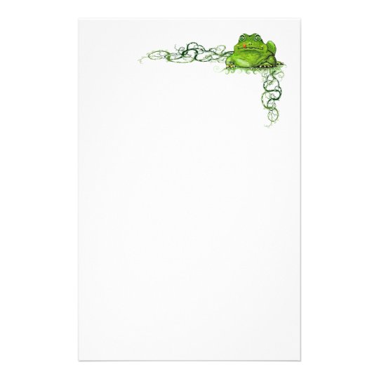 Green Frog Stationary Stationery