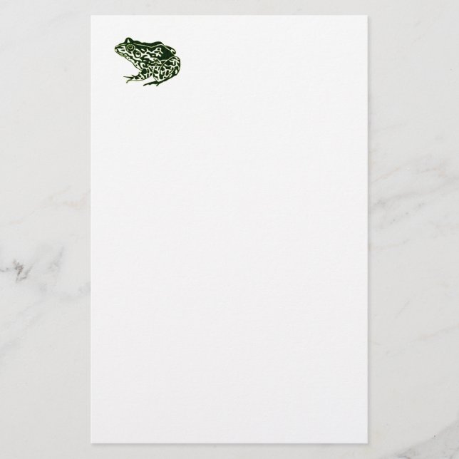 Green Frog Stationery (Front)