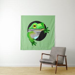 Green Frog Tapestry