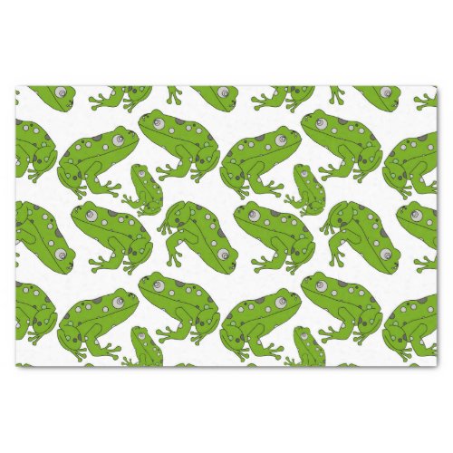 Green Frog Tissue Paper