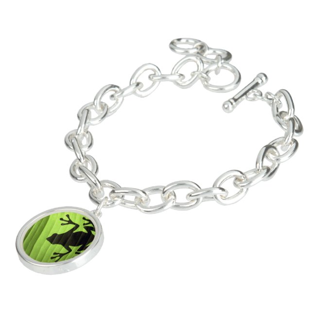 Green frog toad bracelet jewelry (Side)