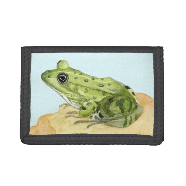 Green Frog Tri-fold Wallet (Front)