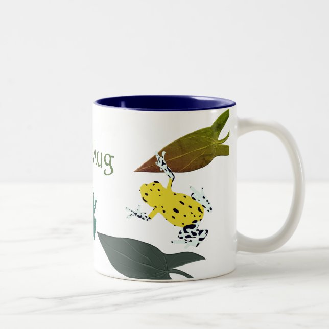 Green Frog Two-Tone Coffee Mug (Right)