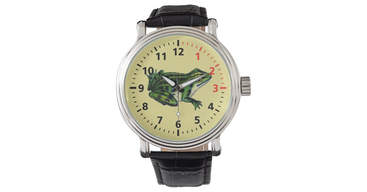 Green Frog Wrist Watch Zazzle