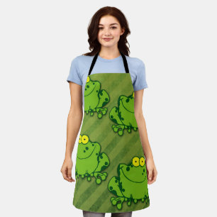Green Frogs Apron