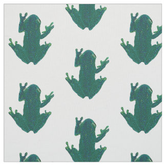 Green Frogs Fabric
