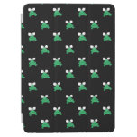 Green Frogs On Black Ipad Air Cover at Zazzle