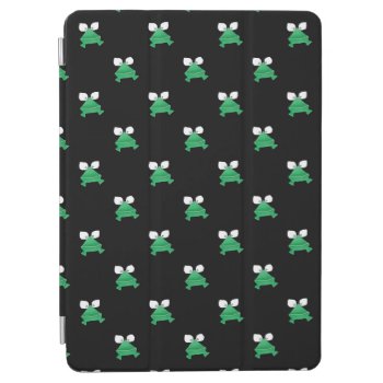 Green Frogs On Black Ipad Air Cover by MyZazzleFix_Office at Zazzle