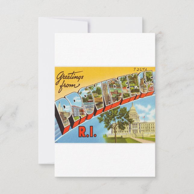 Green From Providence Rhode Island Save The Date (Front)