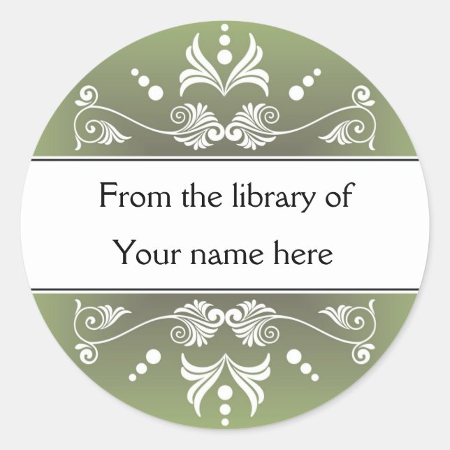 Green From The Library Of  Bookplates (Front)