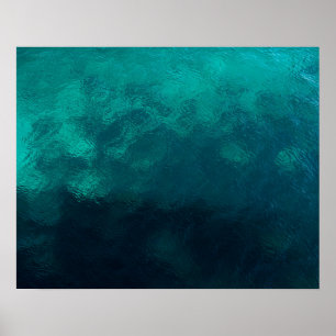 Green Frosted Glass Texture Poster