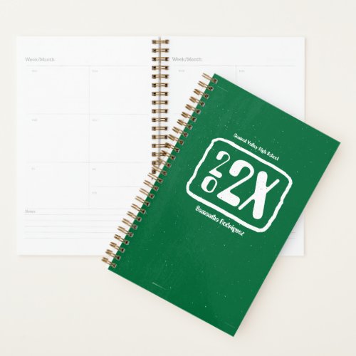 Green Funky Class Year Planner