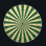 Green Funky Sun Rays Retro Stripes Dart Board<br><div class="desc">Green Funky Sun Rays Retro Stripes. Design is available on other products.</div>