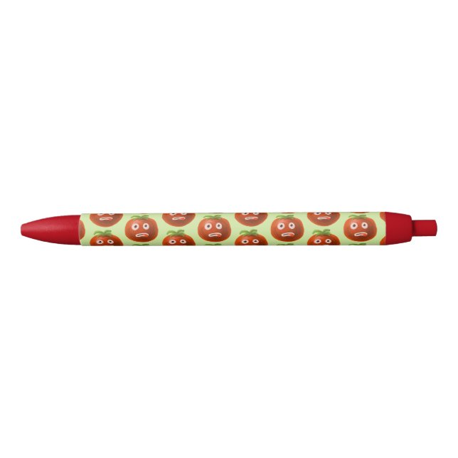 Green Funny Cartoon Tomato Pen (Front)