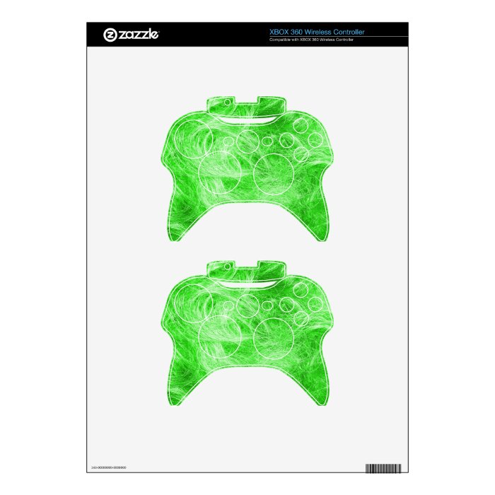 Green Fur Xbox 360 Controller Skins