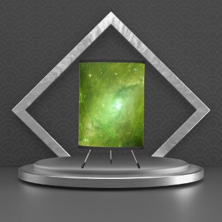 Green Galaxy In Space 