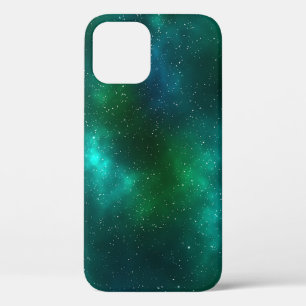 Green Galaxy Nebula iPhone 12 Case