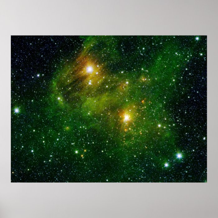 Green Galaxy Print