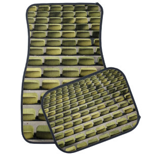 Green gang chairs car floor mat