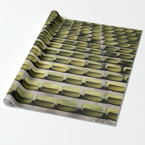Green gang chairs wrapping paper