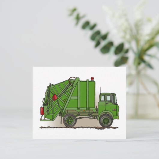 Green Garbage Truck (Standing Front)