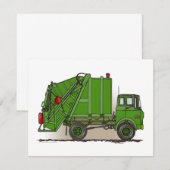 Green Garbage Truck (Front/Back)